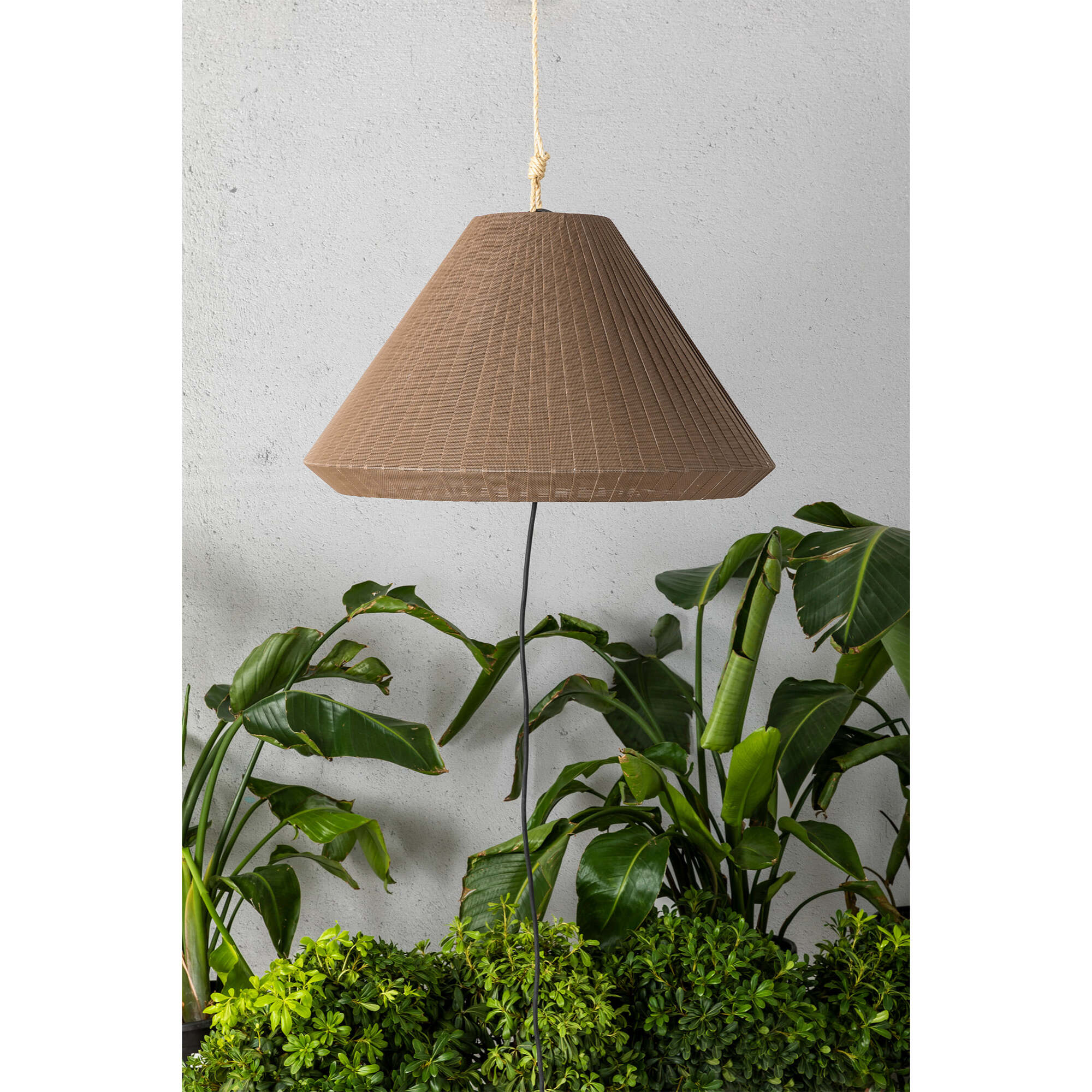 SAIGON OUT Lampe portable et suspension grise/marron T70 hole cap