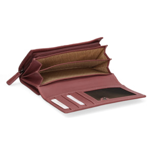 Portafoglio da donna In Vera pelle Made in Italy 17x10x4 cm