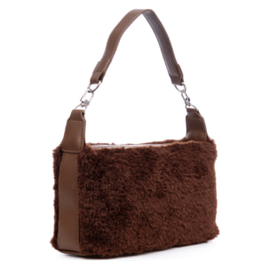 Atzara bolso de mano de pelo suave.