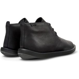 Sneaker-Bootie - CAMPER Wagon - Negro - Cuero liso