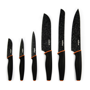 Set 6 couteaux Chef Excelsa – Chef, Acier Noir