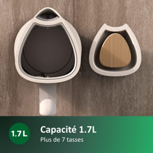 Bouilloire PHILIPS HD9365/10 électrique crème Conscious 1.7L, 2200W