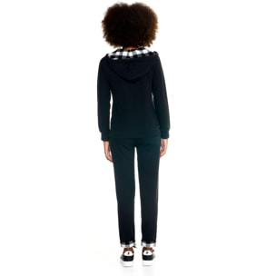 Chándal de mujer Leone con capucha Chándal ocio con cremallera completa