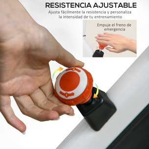 Bicicleta Estática con Resistencia Regulable Bici Estática Bicicleta de Fitness con Volante de Inercia 8 kg Pantalla LCD Manillar y Asiento Ajustable para Casa Gimnasio Blanco