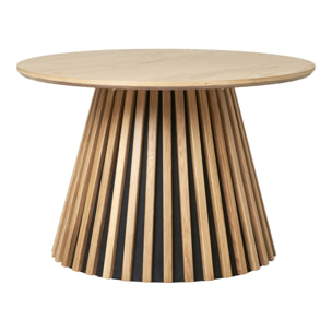 Tavolino da salotto Osaka in rovere naturale ø70 cm
