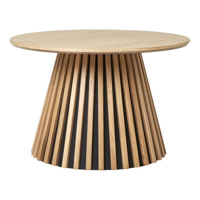 Tavolino da salotto Osaka in rovere naturale ø70 cm