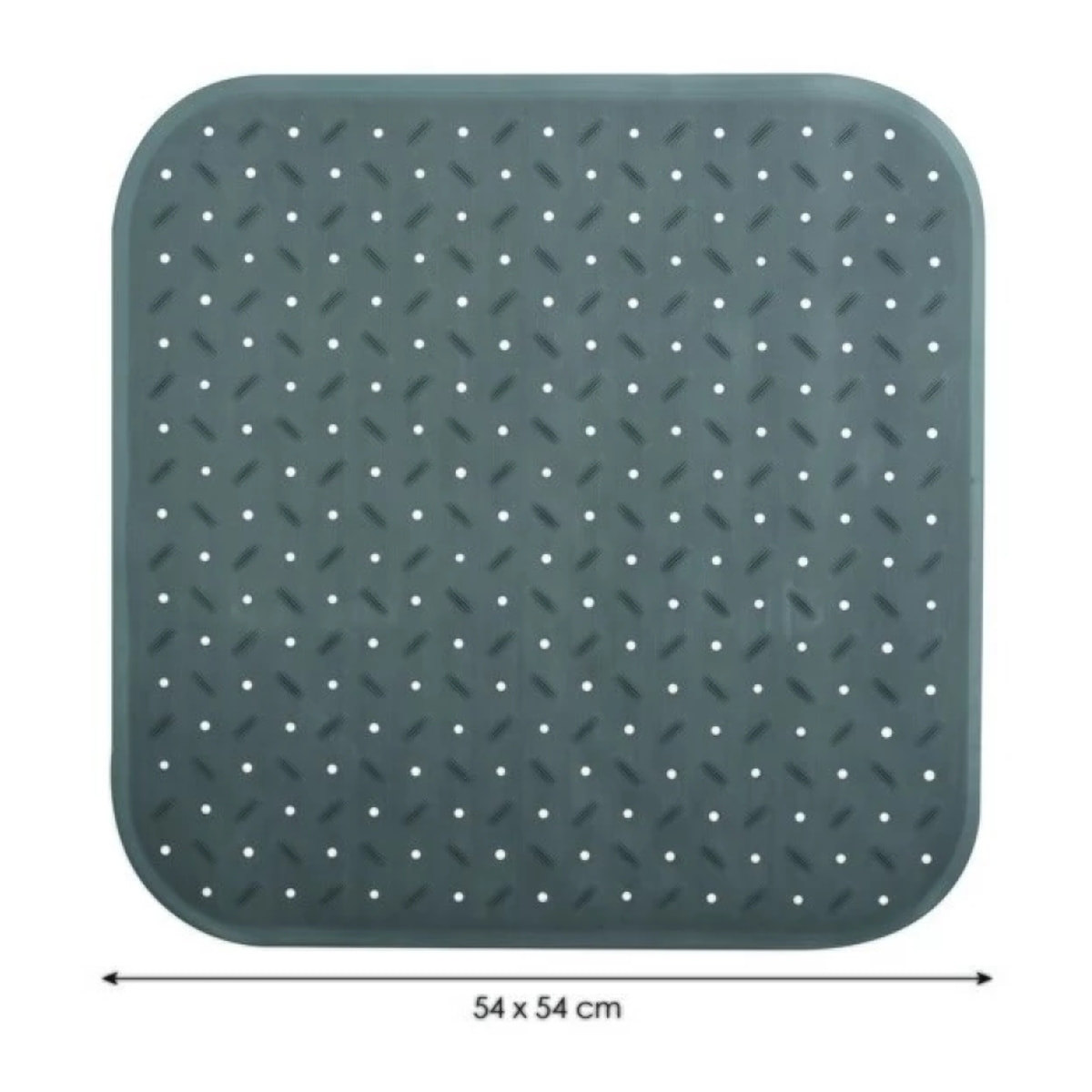 Tapis Fond de douche antidérapant Caoutchouc CLASS 54x54cm Gris MSV