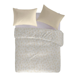 Housse de couette GOA ECUME en 100% percale de coton organic- sable - vendue seule