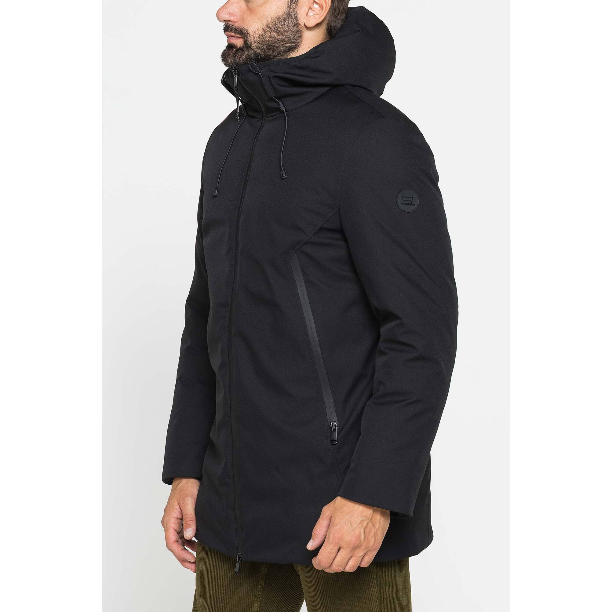 GIUBBINO LUNGO IMBOTTITO CON CAPPUCCIO