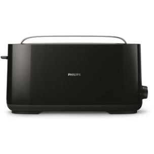 Grille-pain PHILIPS HD2590/90 Toaster noir Daily, 1 fente longue, 830W