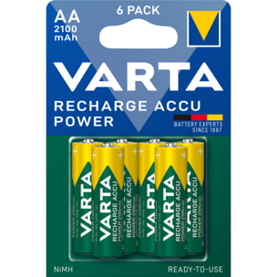 Varta - Pile rechargeable AA 2100 mAh blister de 6