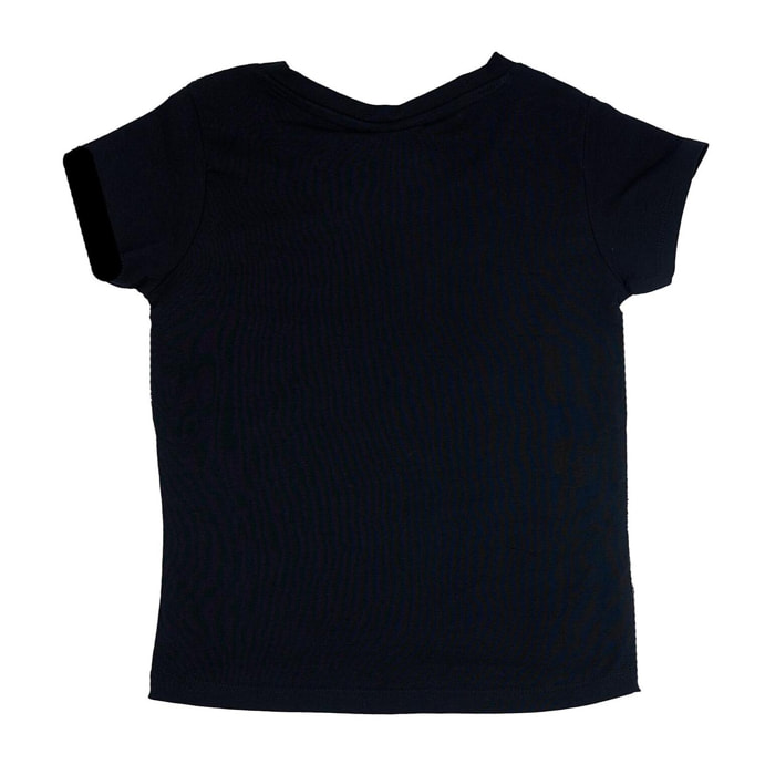 Camiseta niña Leone manga corta y encaje Pink Girl