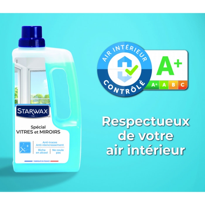 Nettoyant STARWAX spécial vitres anti-traces - 1L - 532