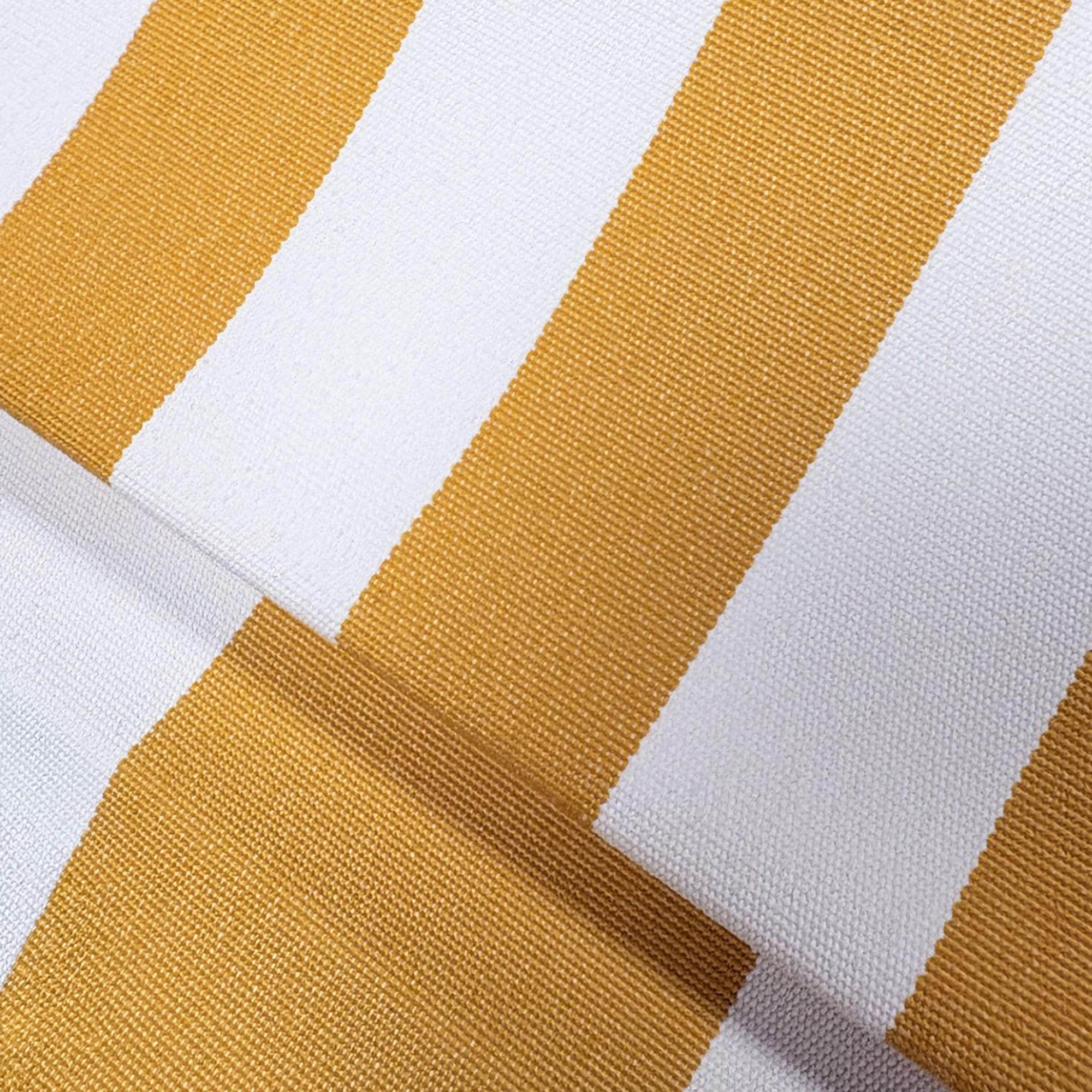 Salon de jardin 4 places en acier et tissu ocre LUIGI