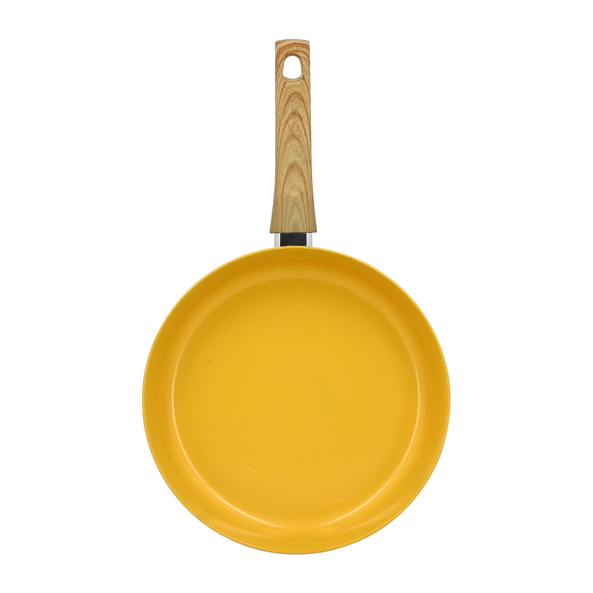 Poêle 28cm avec revêtement céramique jaune - tous feux COLORAMA