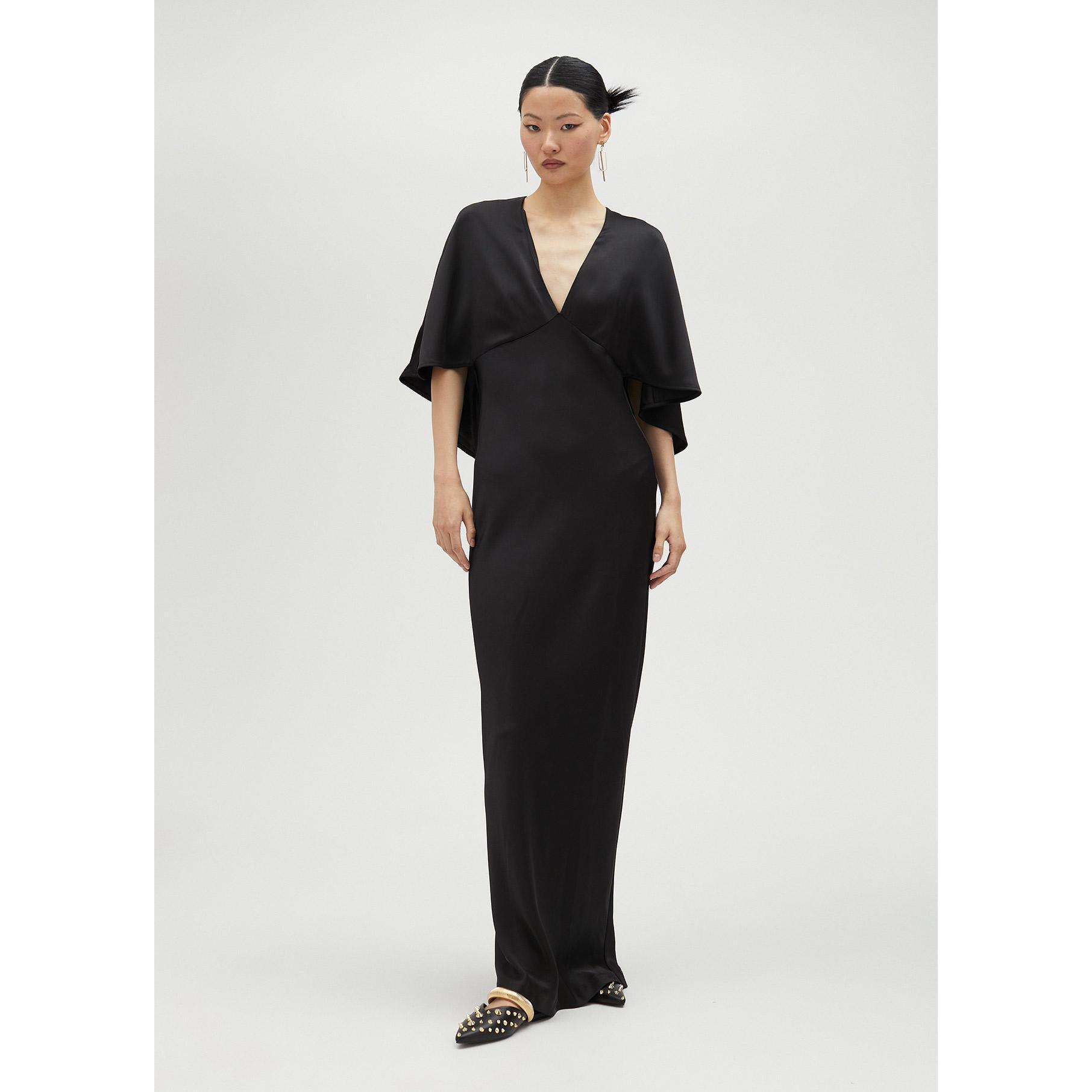 Vestito lungo maniche stile poncho