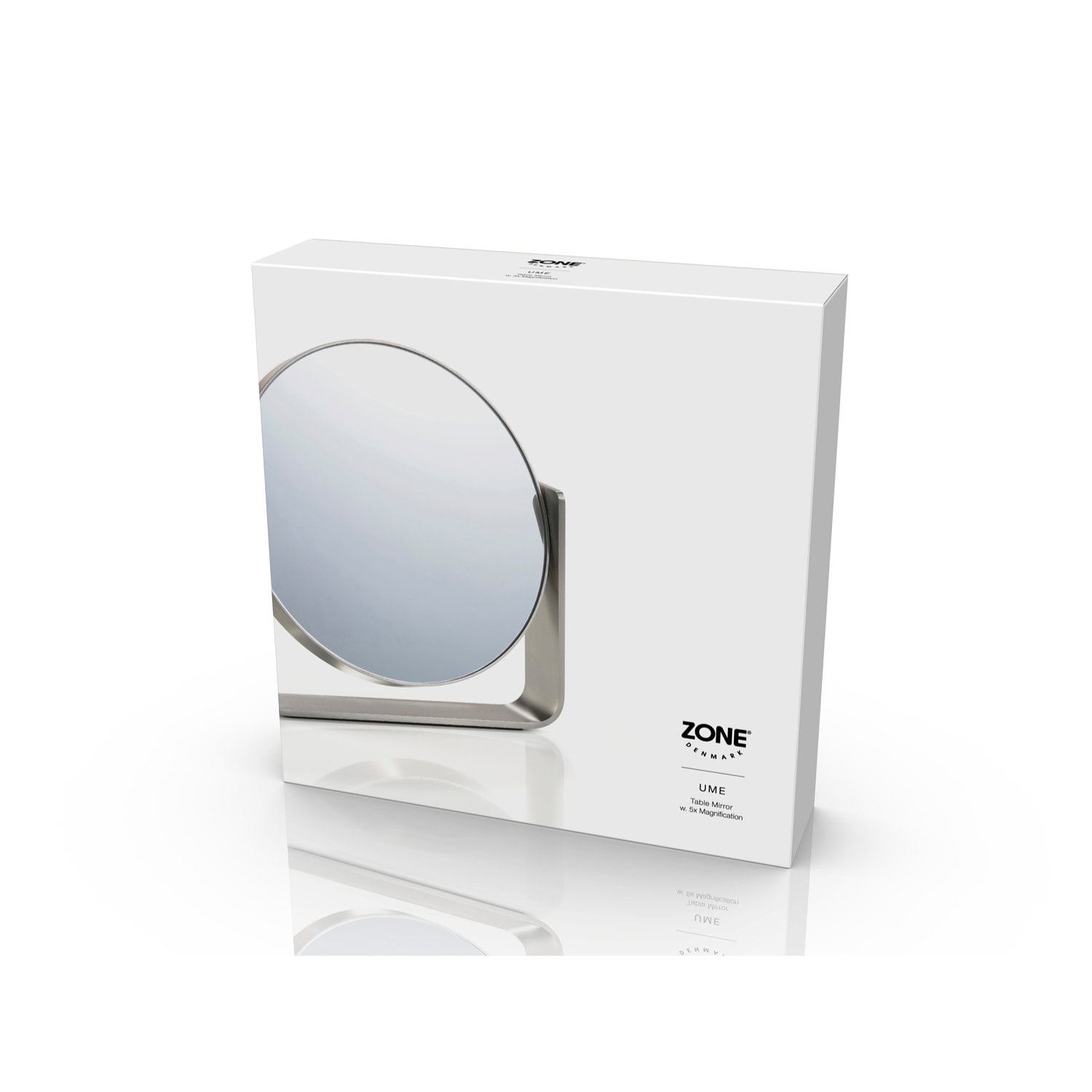 Miroir de table avec grossissement 5 x Ume Gris clair