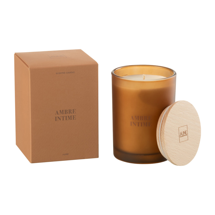 J-Line bougie parfumée Accords Essentiels - Ambre Intime - ocre - 38H