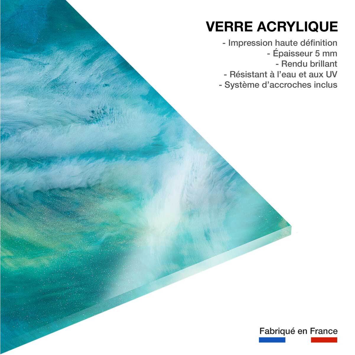 Tableau bleu nebuleux Tableau plexiglas