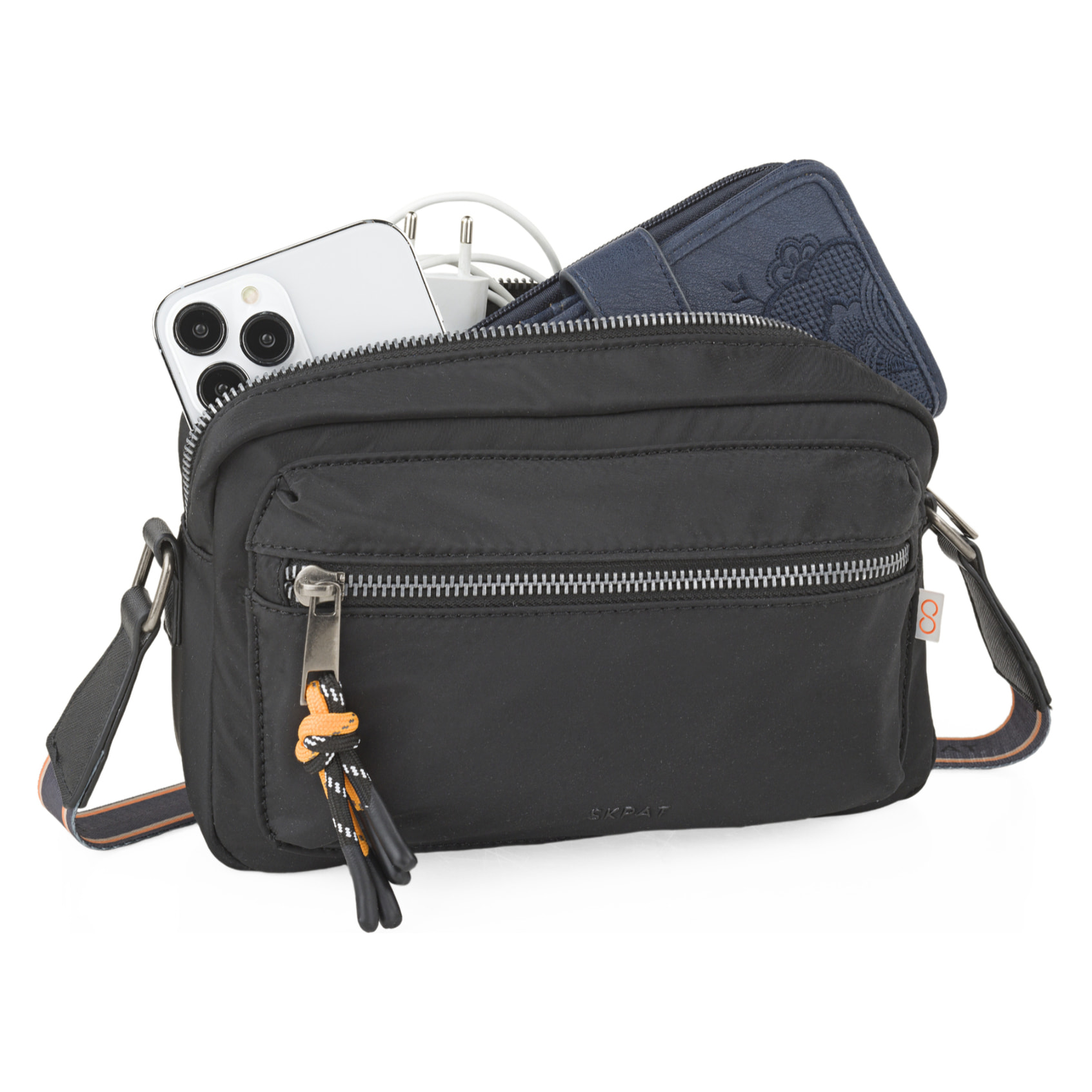 Bolso Bandolera Mujer Skpat Parma Negro