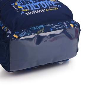 Mochila adaptable a carro Gabol SKULL azul y resistente al agua