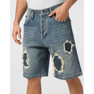 PHILIPP PLEIN Pantalones cortos vaqueros