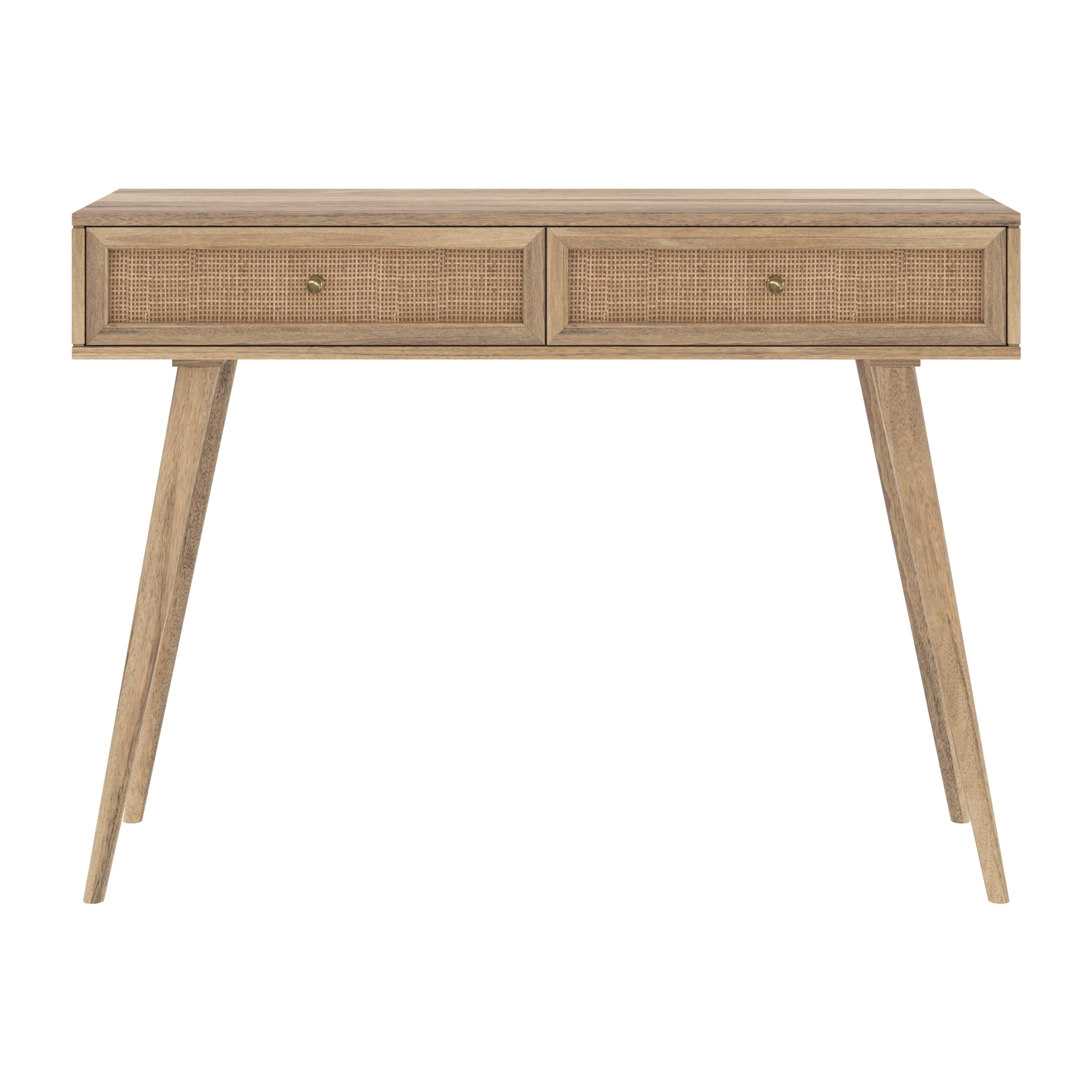 Console en bois de manguier 2 tiroirs - Masala
