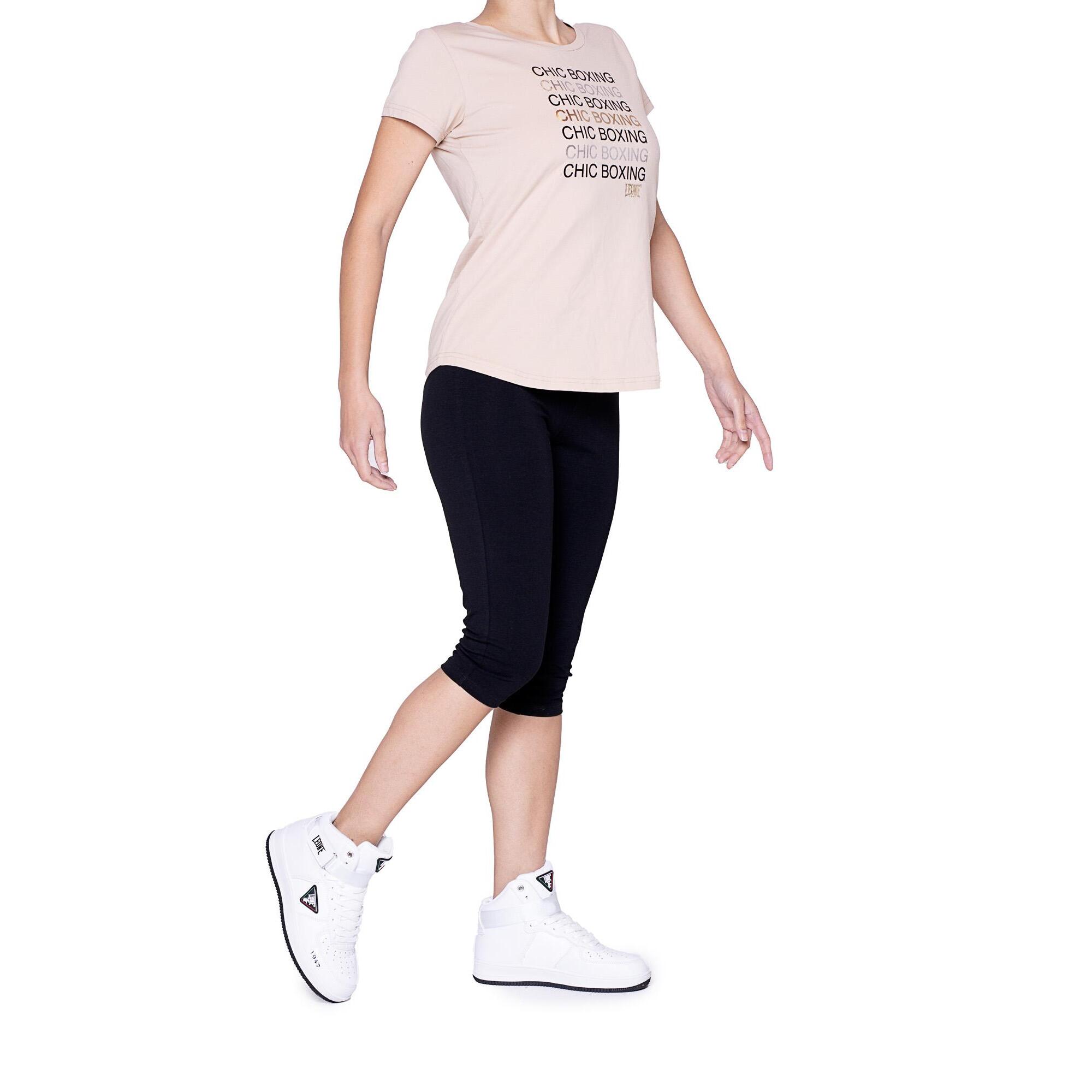 T-shirt Leone donna con maniche corte Winter Chic Boxing