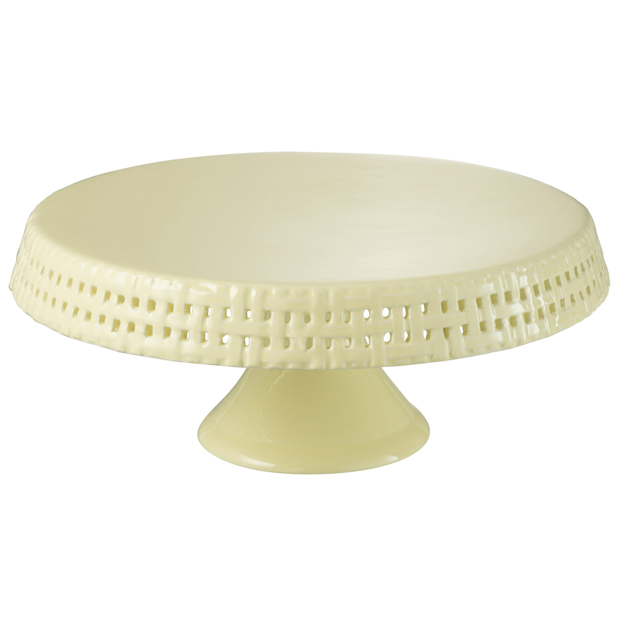 J-Line plat à tarte - céramique - jaune clair - large