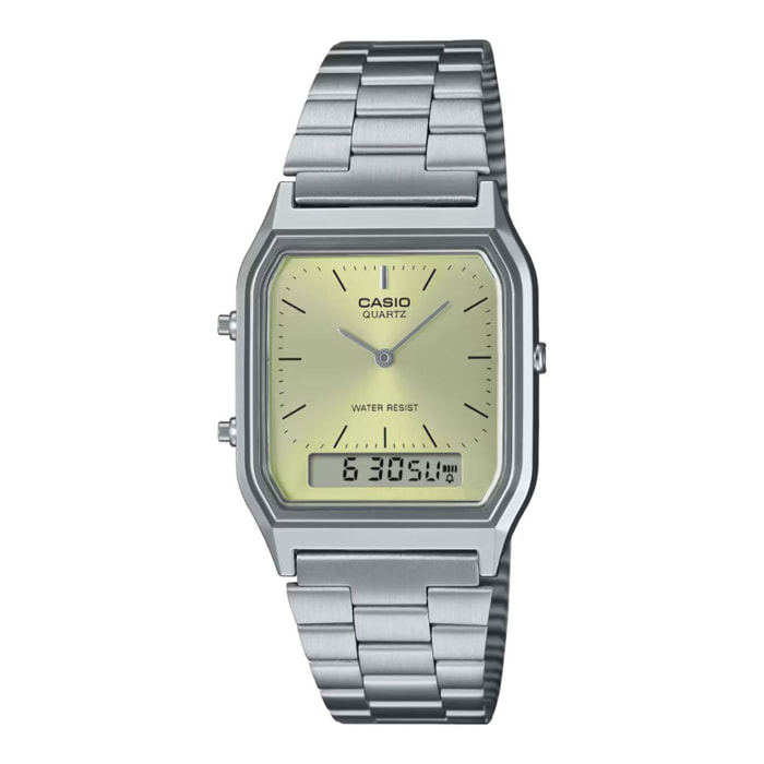 Reloj Casio AQ-230A-9A Unisex Analogico/digital Cuarzo con Correa de Acero inoxidable