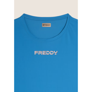 T-shirt regular in tessuto tecnico leggero