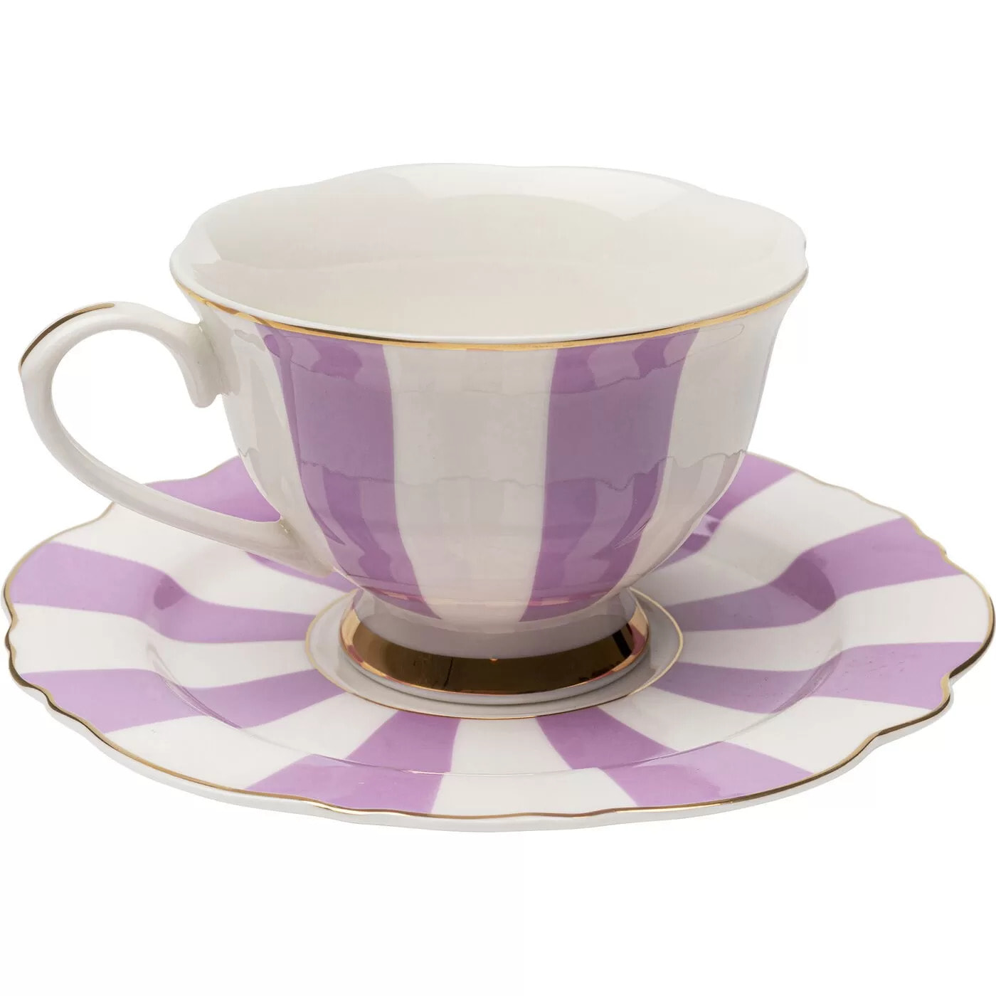 Tasses à café Harlequin violettes set de 4 Kare Design