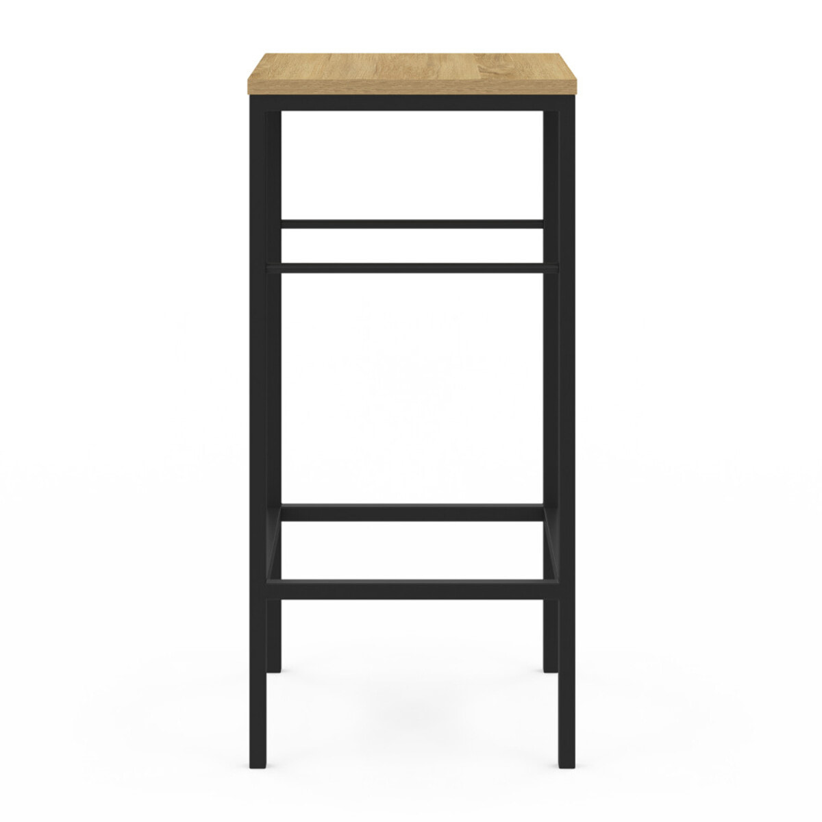 Tabourets de bar Memphis bois pieds métal - lot de 4