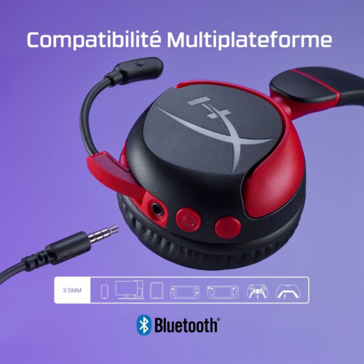 Casque gamer HYPERX Cloud Mini Wireless Noir