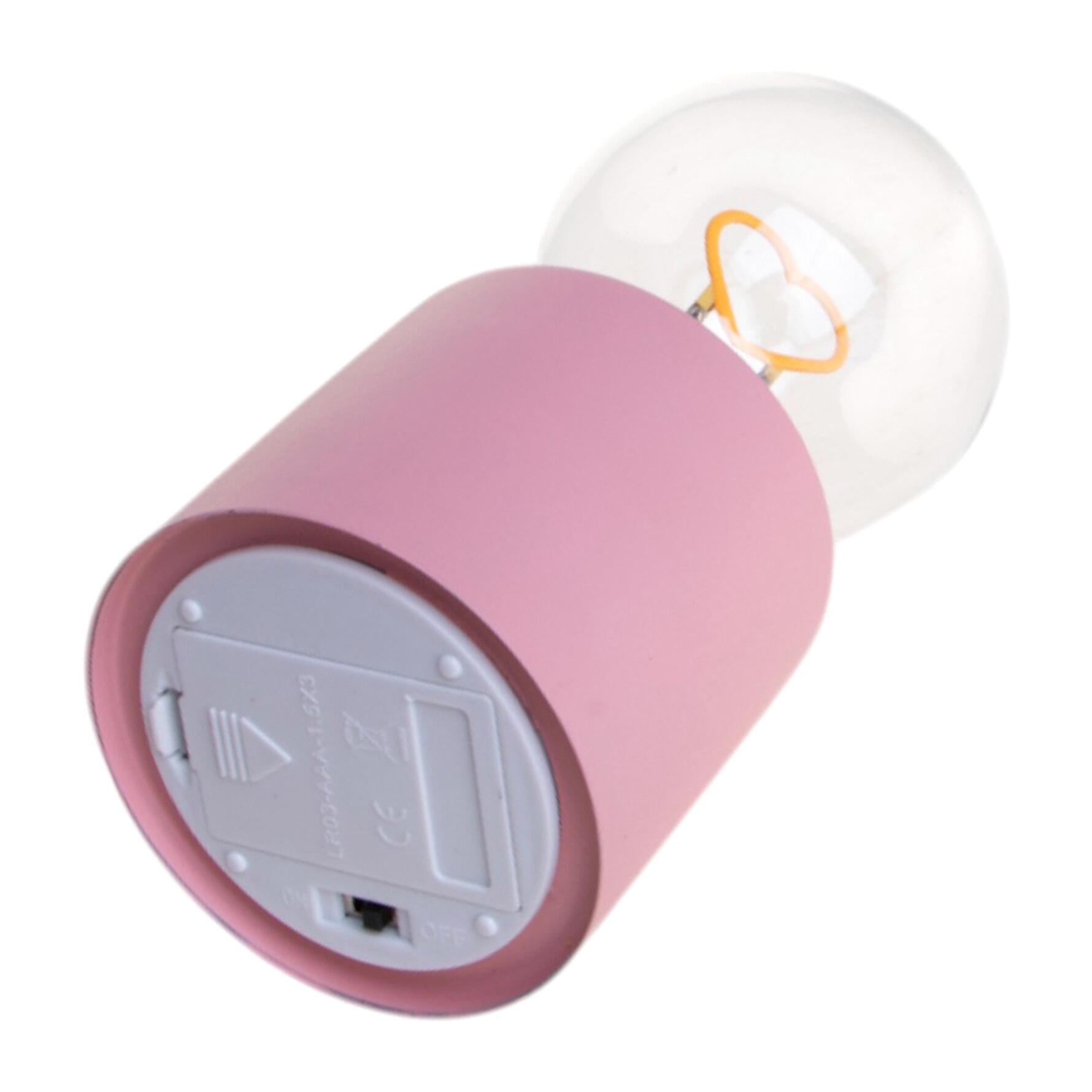 Lampada 8X8Xh.18 Cm C/Scritta Led - Pezzi 3 - Bianchi Dino