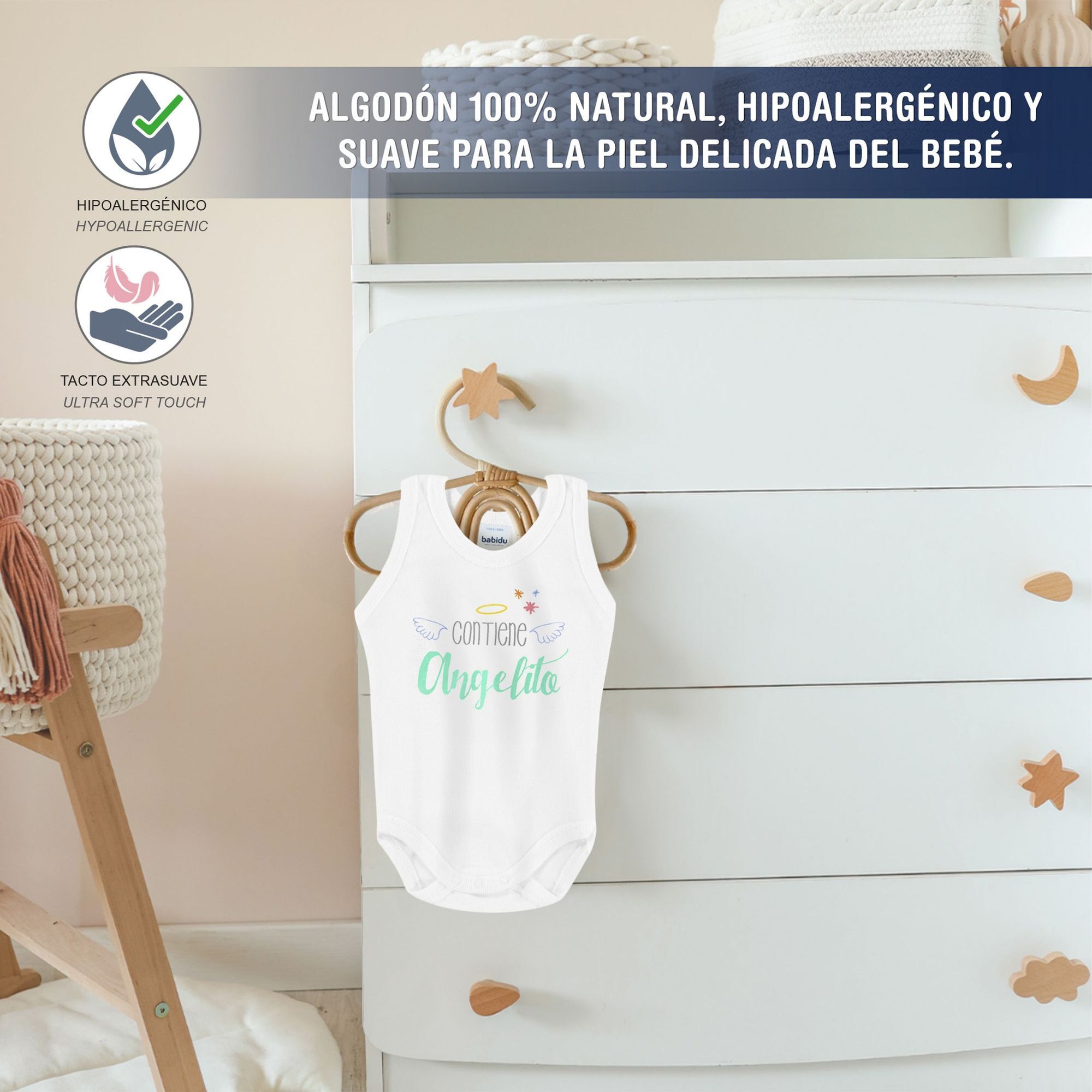 Body bebé tirantes personalizado frases