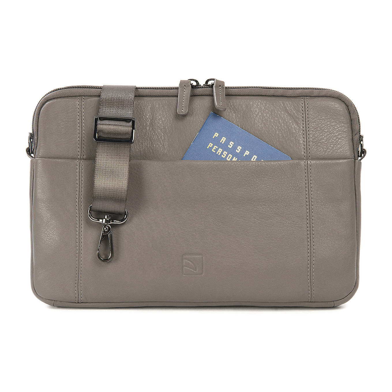 Borsa a tracolla  unisex In Vera pelle Made in Italy 34x23x8,5 cm