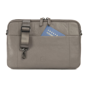 Borsa a tracolla  unisex In Vera pelle Made in Italy 34x23x8,5 cm