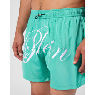 PHILIPP PLEIN Swimming Shorts Monogram Signature