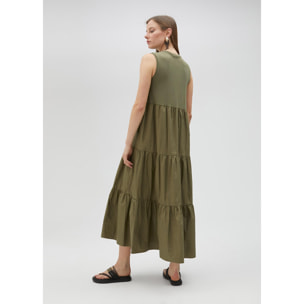 Vestito lungo con spalline