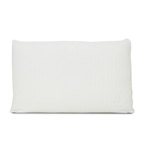 Guanciale Memory Foam Modello Saponetta con Federa Silver Cuscino Sfoderabile, Traspirante e Morbido