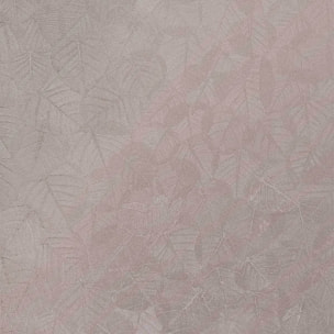 Papier peint feuillage texturé rose grisé