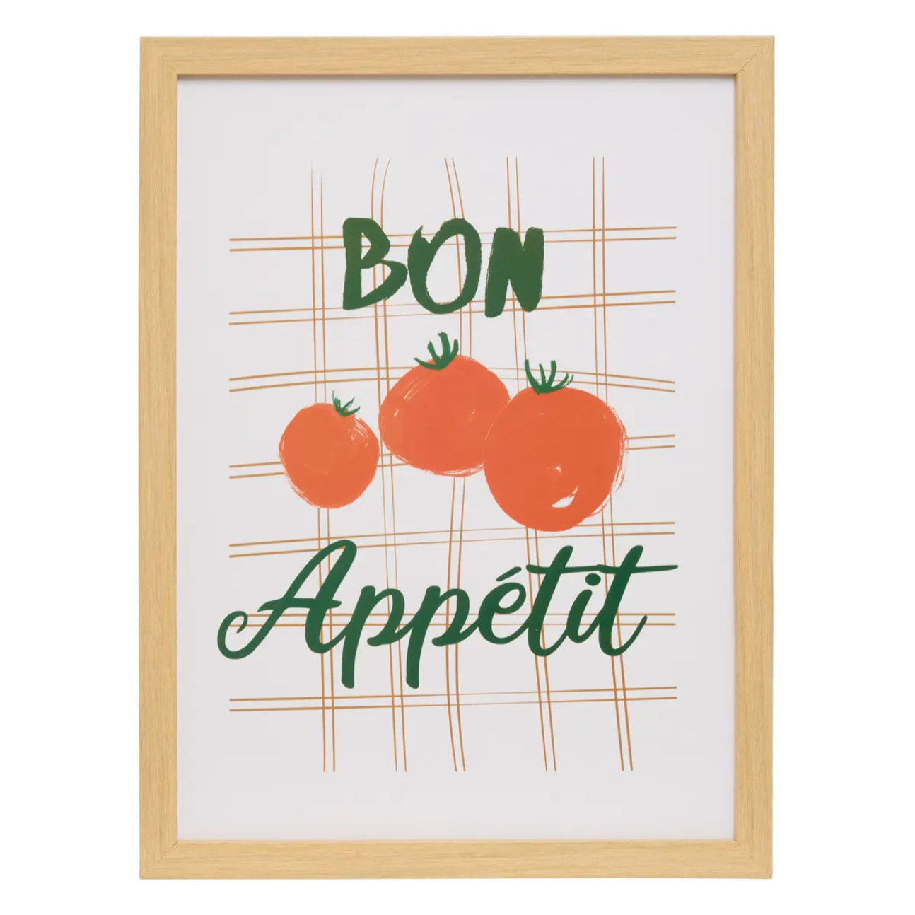 Affiche encadrée Berny 21x30cm rouge