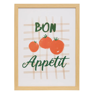 Affiche encadrée Berny 21x30cm rouge