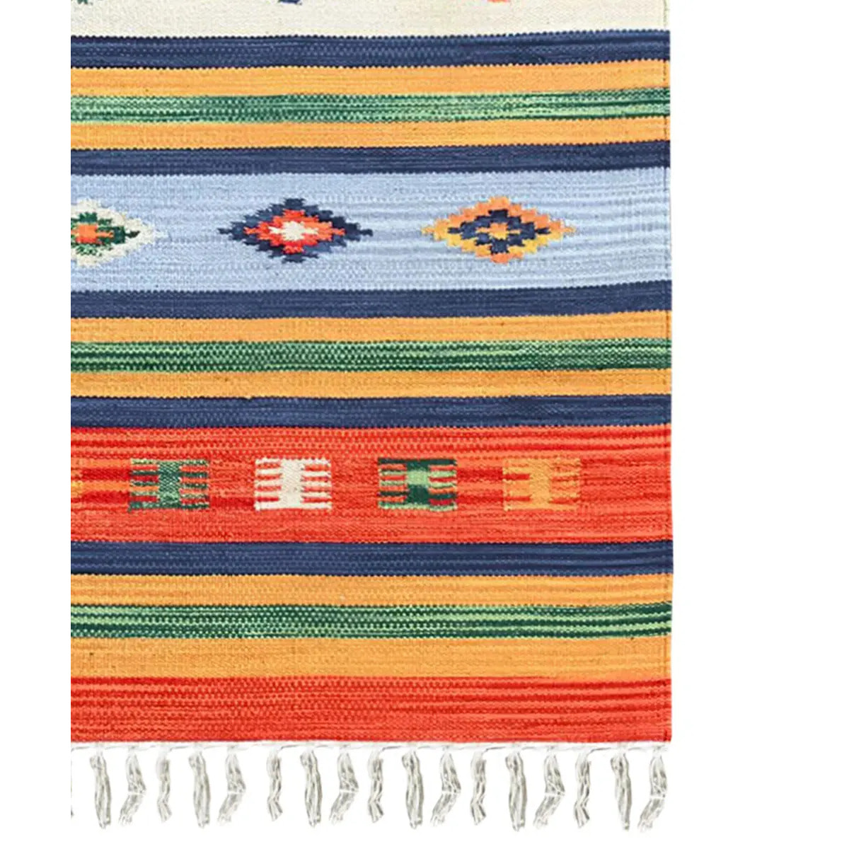 Tappeto kilim multiuso 100% cotone lavabile Tappeto salotto, soggiorno, camera da letto