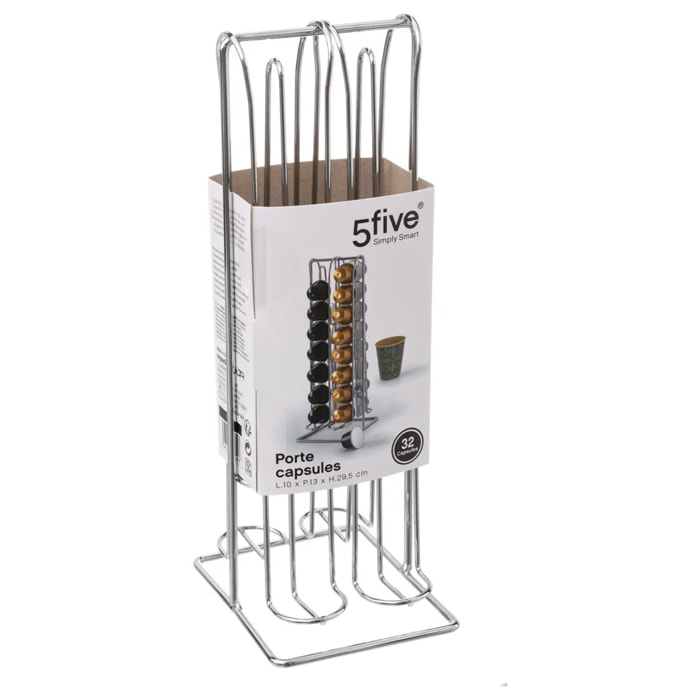 Porte-capsules x32 chromé
