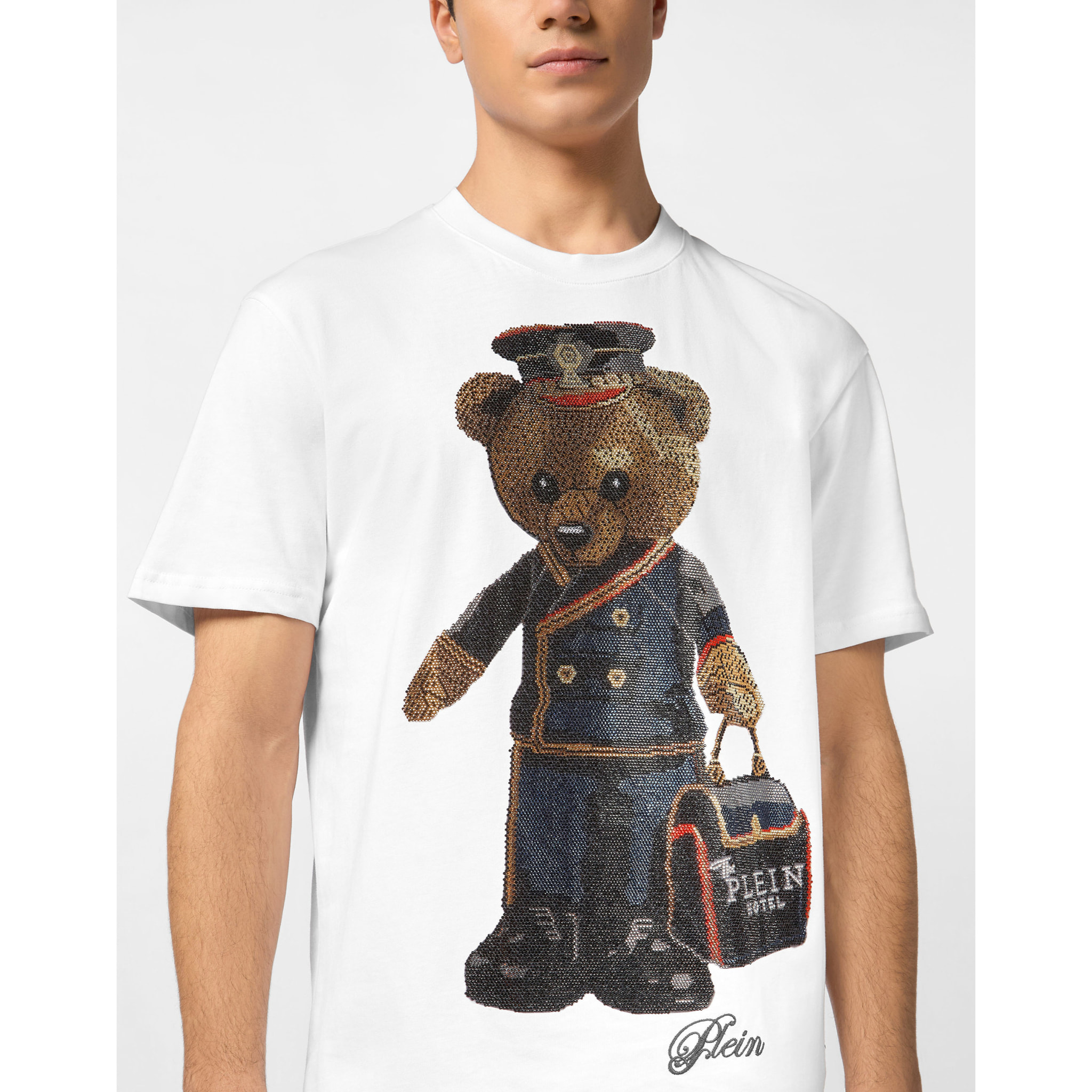 PHILIPP PLEIN Maglietta girocollo Ss TEDDY