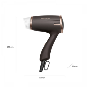 Sèche-cheveux pliable 1400W Proficare marron PC-HT 3009 Marron