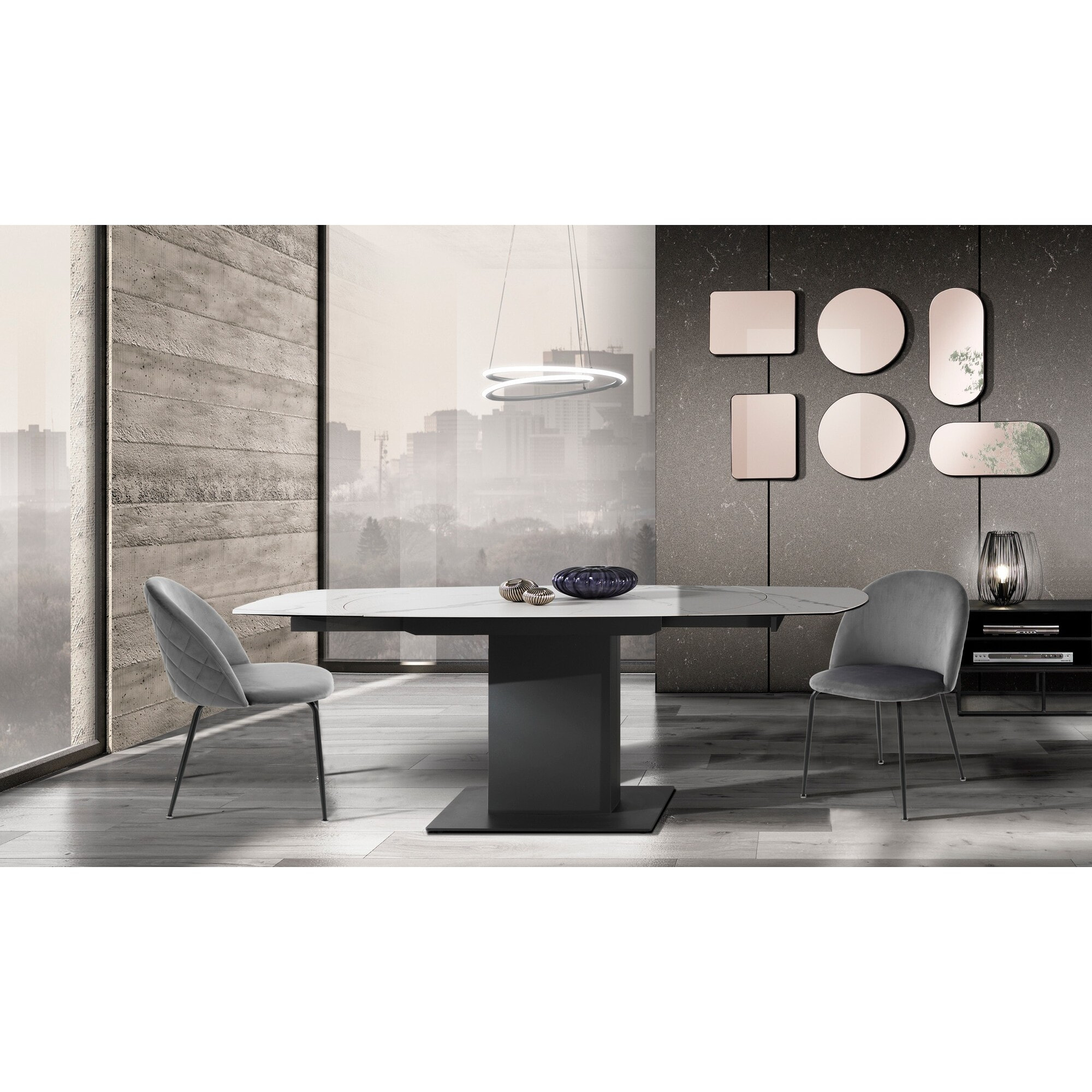 TOMASUCCI set 4 sedie SELLY GREY