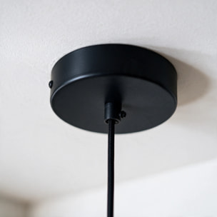 Suspension en papier et fil noir 71 cm - Milano